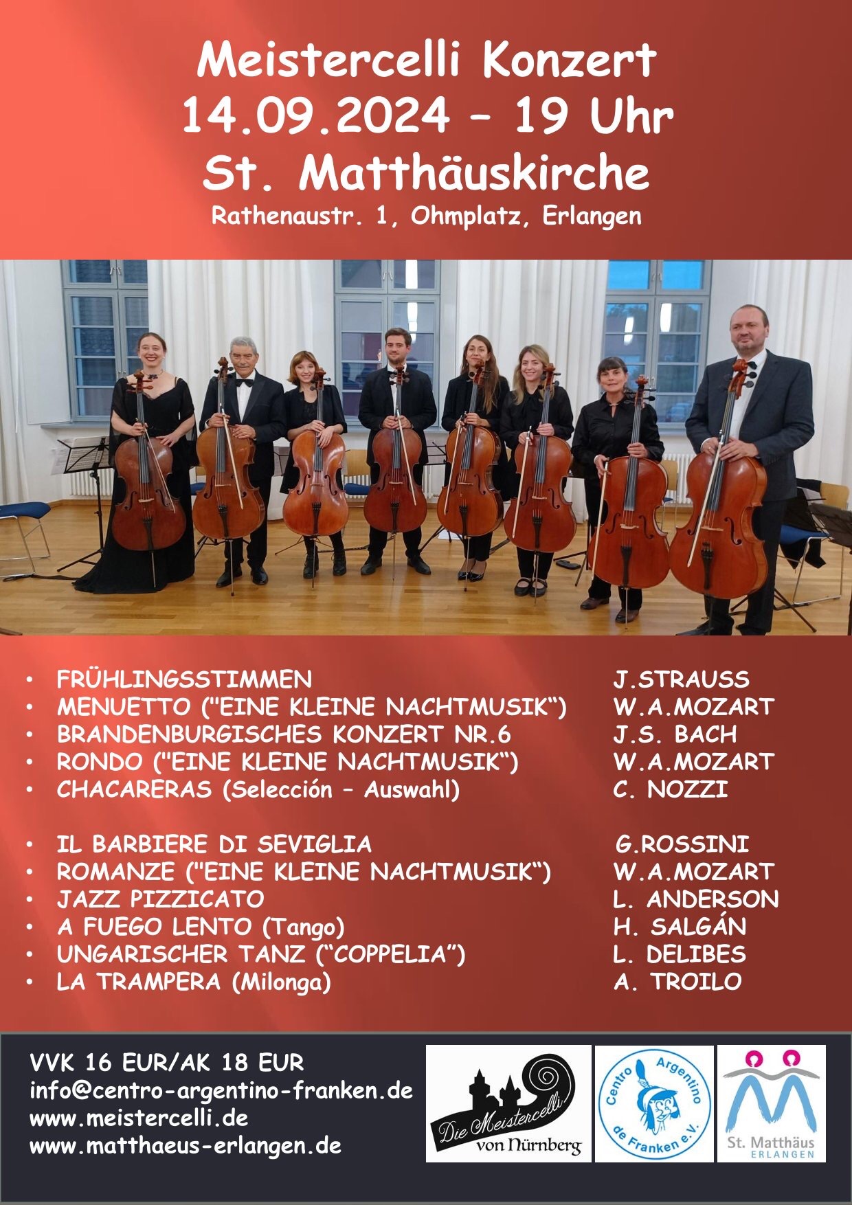 Konzert am  in der Kirche St. Matthus in Erlangen