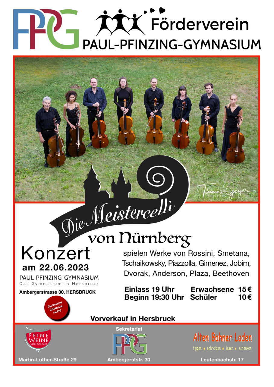 Konzert am Paul Pfinzing Gymnasium in Hersbruck 2023